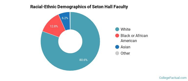 Racial-Ethnic Demographics of Seton Hall Faculty