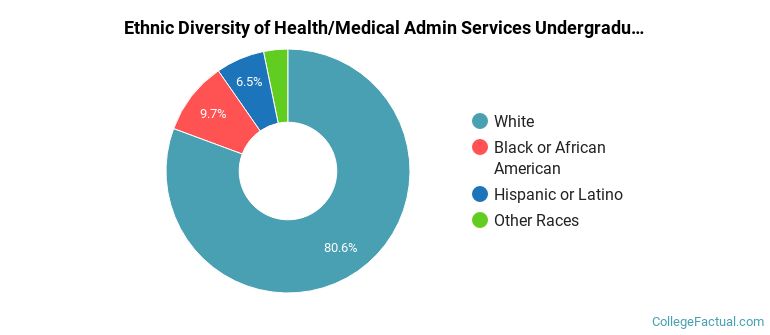 Ethnic diversity of Health/Medical Admin Services majors at Sinclair Community College