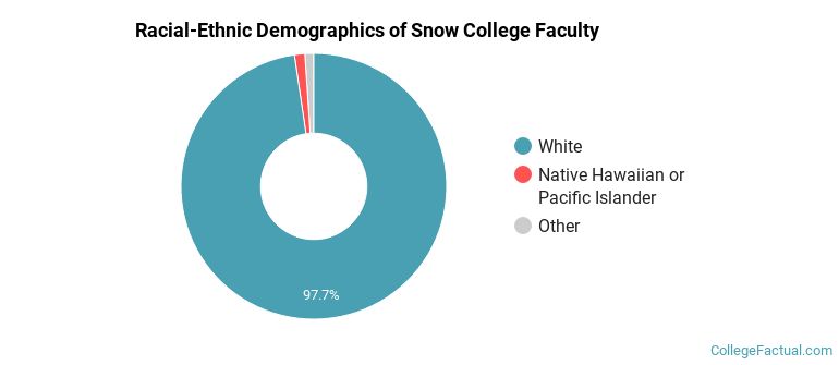Racial-Ethnic Demographics of Snow College Faculty