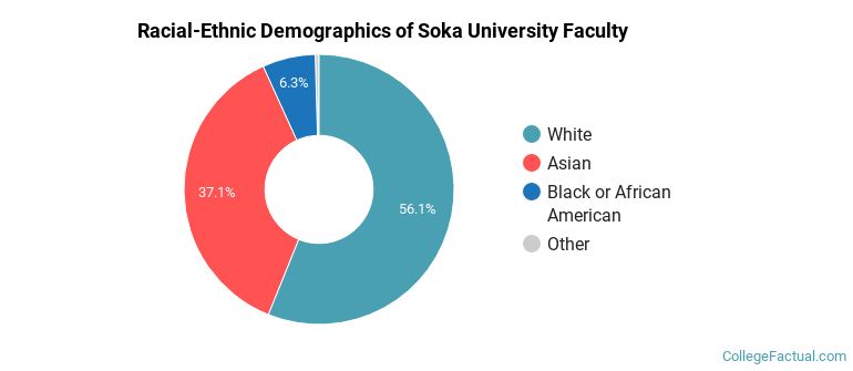 Racial-Ethnic Demographics of Soka University Faculty