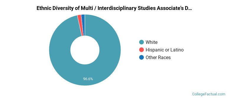 Ethnic diversity of Multi / Interdisciplinary Studies majors at Somerset Community College
