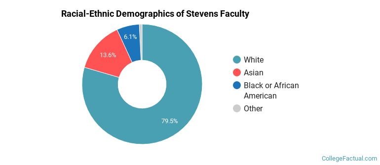 Racial-Ethnic Demographics of Stevens Faculty