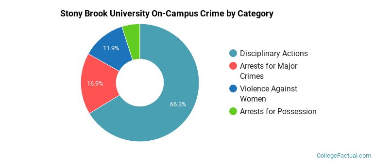 Stony Brook University On-Campus Crime by Category