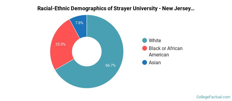 Racial-Ethnic Demographics of Strayer University - New Jersey Faculty