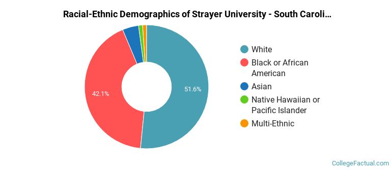 Racial-Ethnic Demographics of Strayer University - South Carolina Faculty