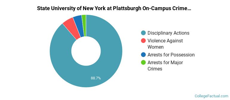 State University of New York at Plattsburgh On-Campus Crime by Category