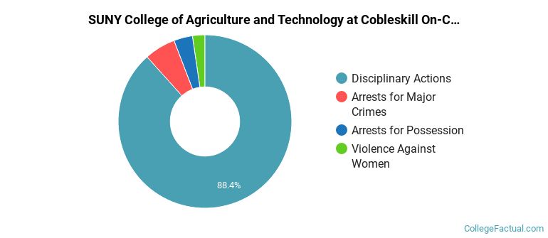 SUNY College of Agriculture and Technology at Cobleskill On-Campus Crime by Category