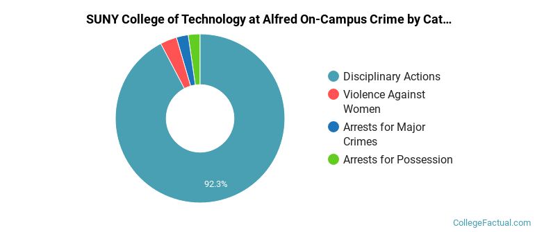 SUNY College of Technology at Alfred On-Campus Crime by Category