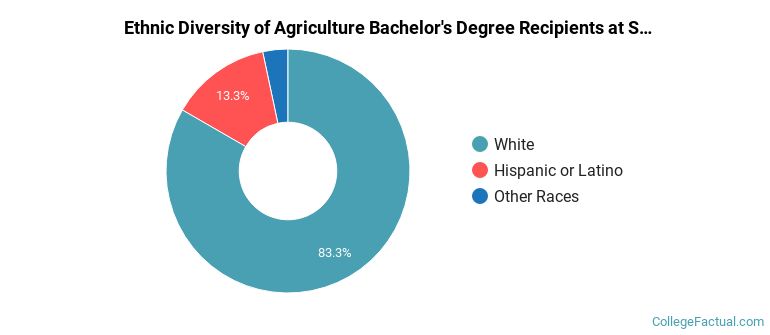 Ethnic diversity of Agriculture majors at SUNY College of Technology at Delhi
