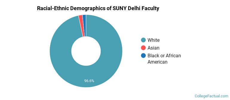 Racial-Ethnic Demographics of SUNY Delhi Faculty