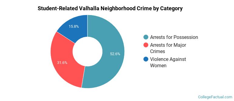 Student-Related Valhalla Neighborhood Crime by Category