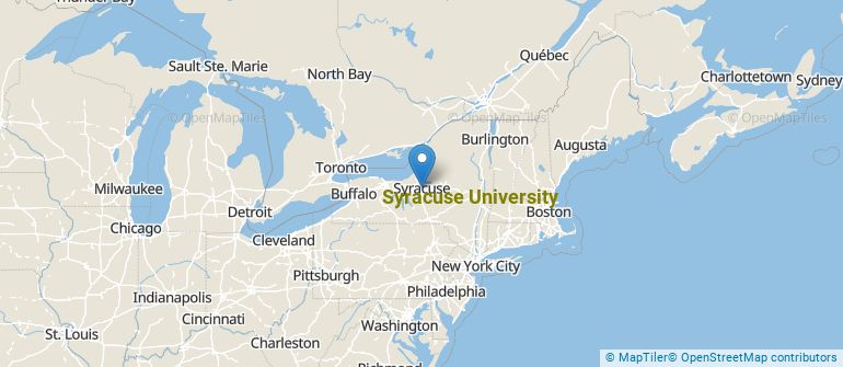 Location of Syracuse University