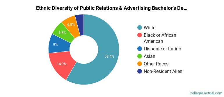 Ethnic diversity of Public Relations & Advertising majors at Temple University