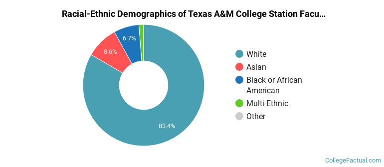 Racial-Ethnic Demographics of Texas A&amp;M College Station Faculty