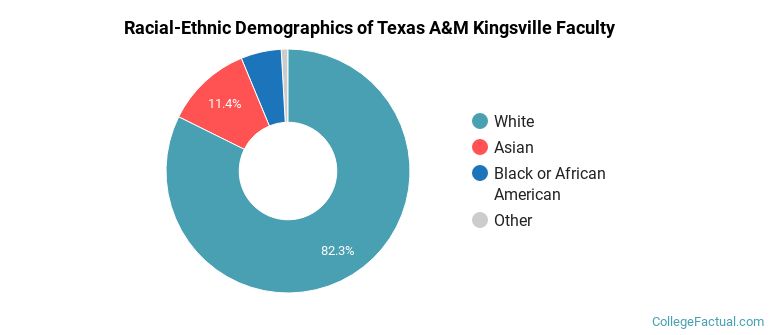 Racial-Ethnic Demographics of Texas A&amp;M Kingsville Faculty