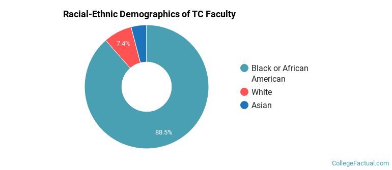 Racial-Ethnic Demographics of TC Faculty