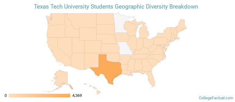 Where are Texas Tech students from?