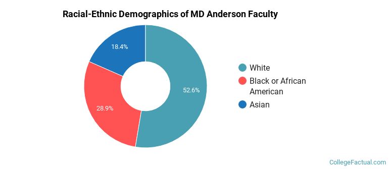 Racial-Ethnic Demographics of MD Anderson Faculty
