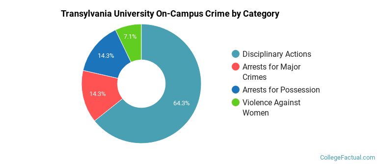 Transylvania University On-Campus Crime by Category