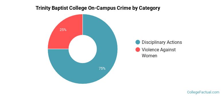 Trinity Baptist College On-Campus Crime by Category