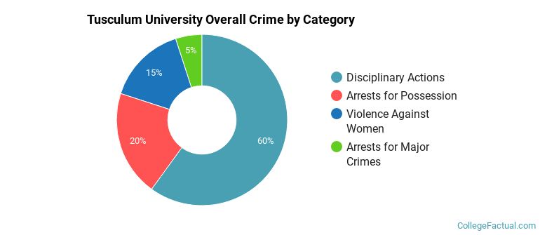 Tusculum University Overall Crime by Category