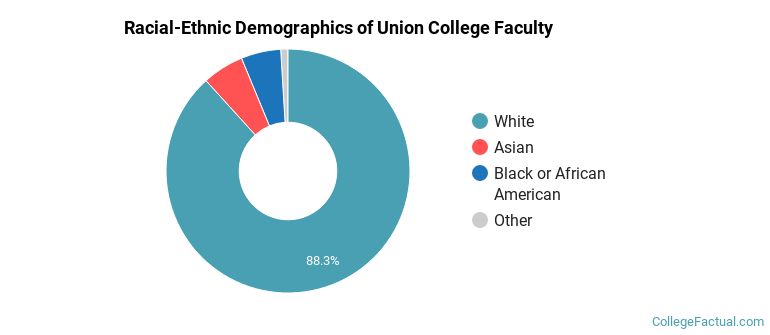 Racial-Ethnic Demographics of Union College Faculty