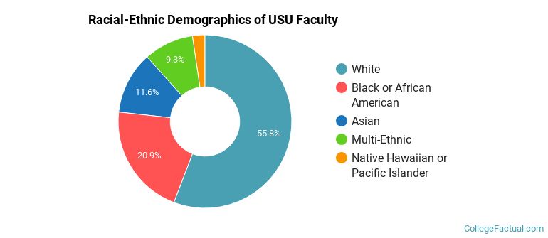 Racial-Ethnic Demographics of USU Faculty