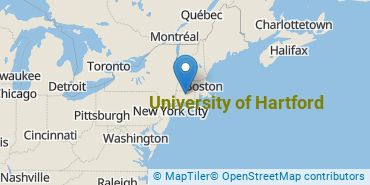 University Of Hartford Overview Map Xs