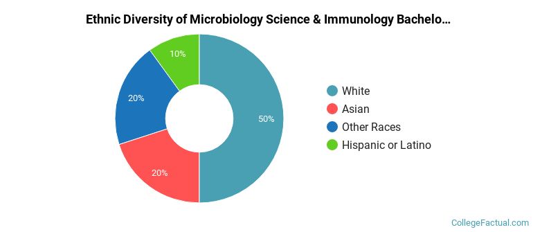 Ethnic diversity of Microbiology Science & Immunology majors at University of Hawaii at Manoa