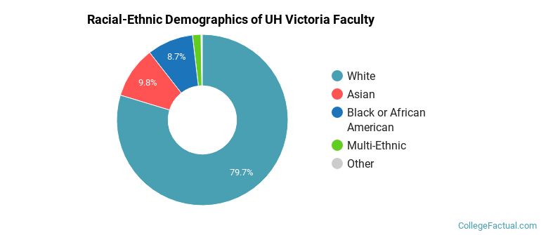 Racial-Ethnic Demographics of UH Victoria Faculty