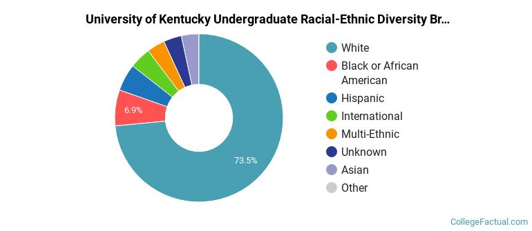 University of Kentucky Racial-Ethnic Diversity Pie Chart