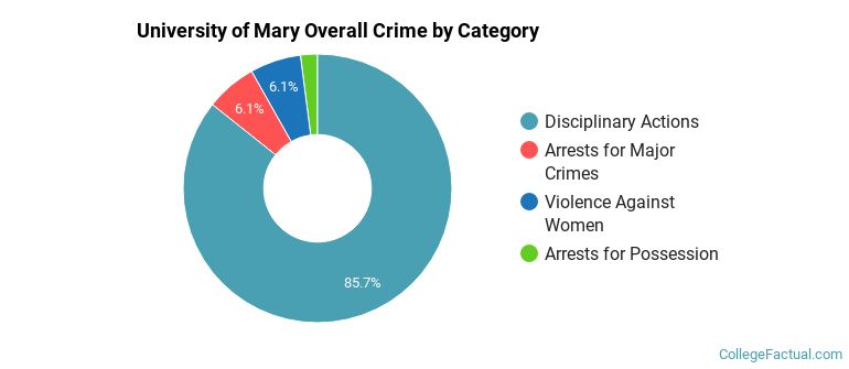University of Mary Overall Crime by Category