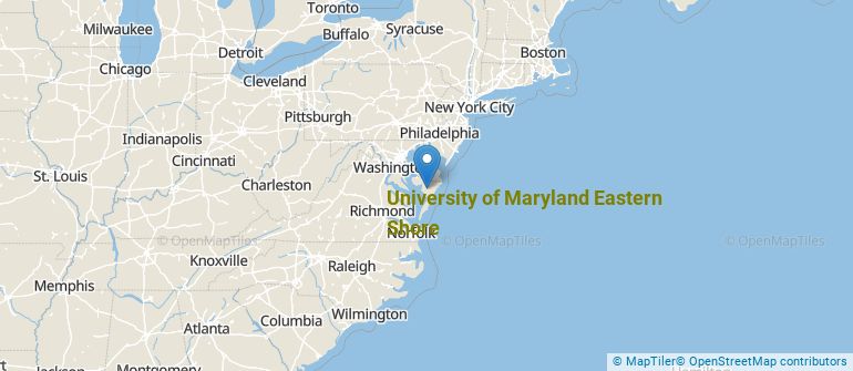 Location of University of Maryland Eastern Shore