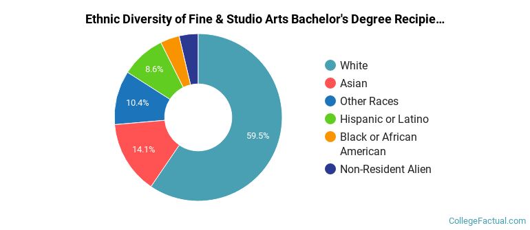 Ethnic diversity of Fine & Studio Arts majors at University of Michigan-Ann Arbor