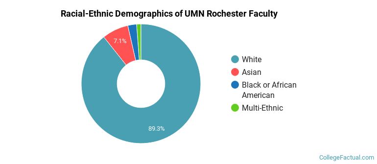 Racial-Ethnic Demographics of UMN Rochester Faculty