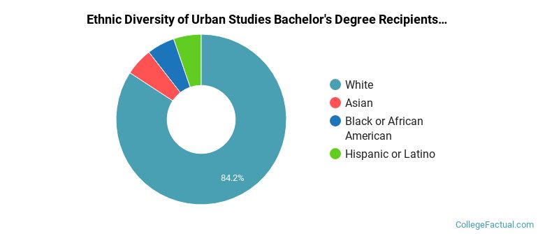 Ethnic diversity of Urban Studies majors at University of Minnesota-Twin Cities