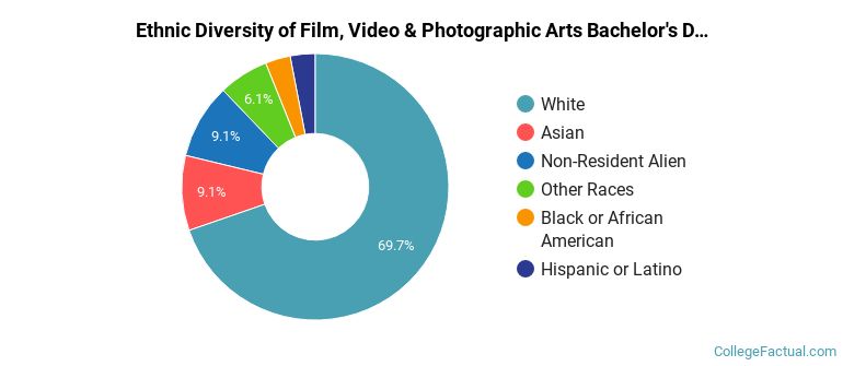 Ethnic diversity of Film, Video & Photographic Arts majors at University of Minnesota-Twin Cities