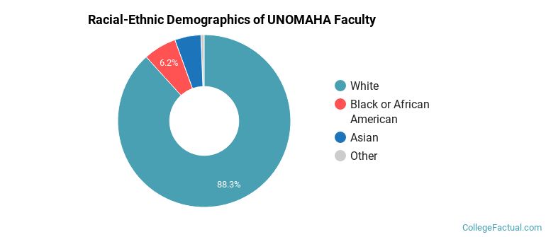 Racial-Ethnic Demographics of UNOMAHA Faculty