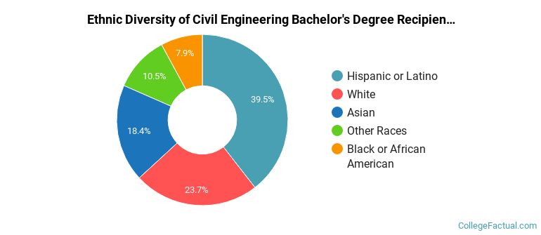 Ethnic diversity of Civil Engineering majors at University of Nevada-Las Vegas