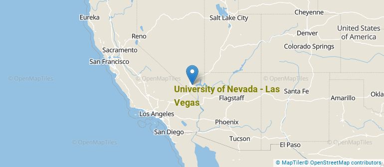 Location of University of Nevada-Las Vegas