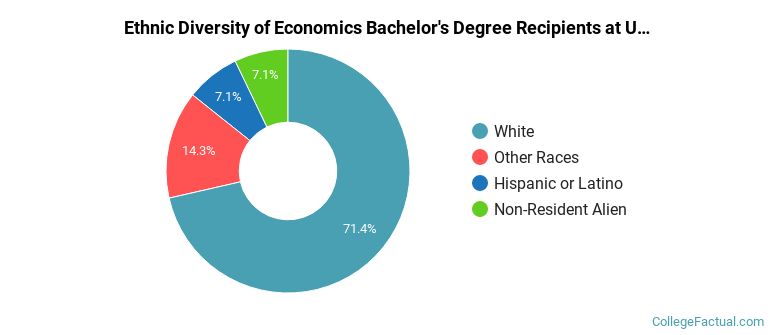 Ethnic diversity of Economics majors at University of North Carolina Asheville