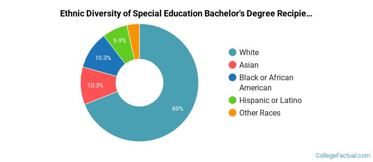 Ethnic diversity of Special Education majors at University of North Carolina at Charlotte