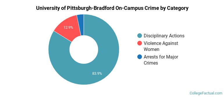 University of Pittsburgh-Bradford On-Campus Crime by Category