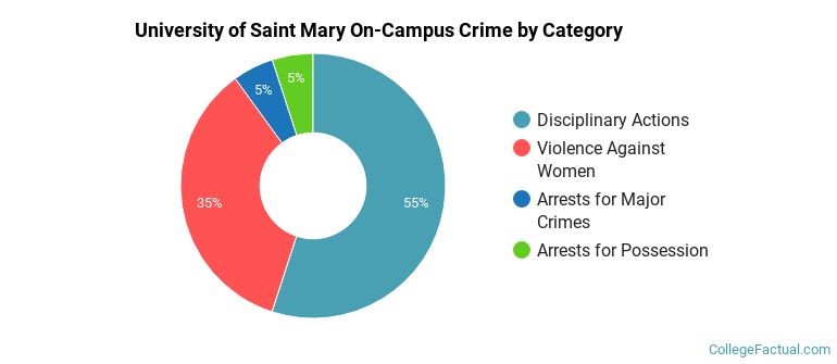 University of Saint Mary On-Campus Crime by Category