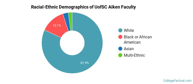 Racial-Ethnic Demographics of UofSC Aiken Faculty