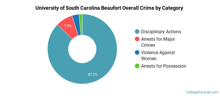 University of South Carolina Beaufort Overall Crime by Category