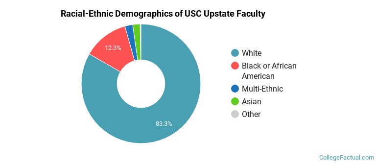 Racial-Ethnic Demographics of USC Upstate Faculty