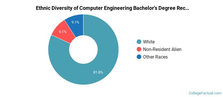 Ethnic diversity of Computer Engineering majors at University of Wyoming