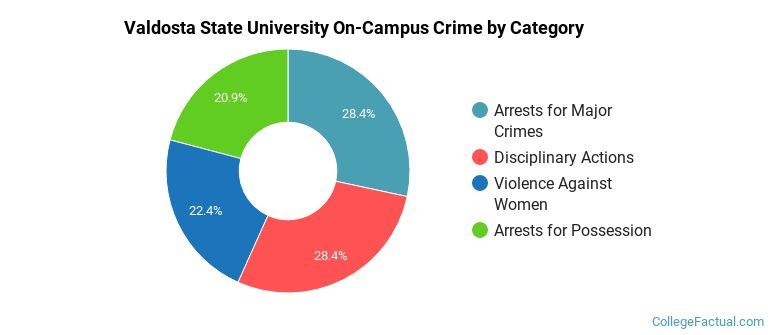Valdosta State University On-Campus Crime by Category