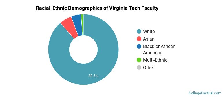 Racial-Ethnic Demographics of Virginia Tech Faculty